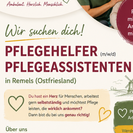 Vier Personen stehen an einer Bank unter einem Baum, lächeln in die Kamera.